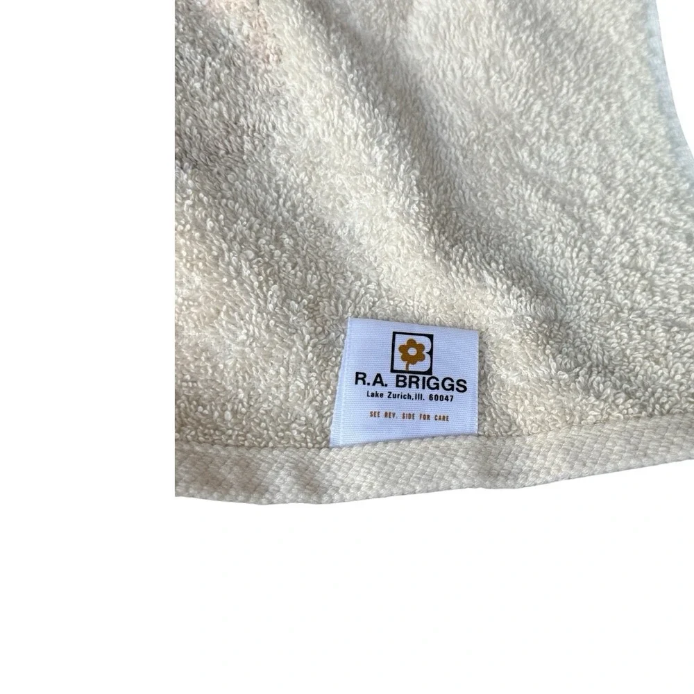 Vintage R.A Briggs Brown Teddy Bear Bath Towel Set‎ NOS
